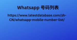 Whatsapp 号码列表 