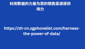 利用数据的力量为您的销售渠道提供动力